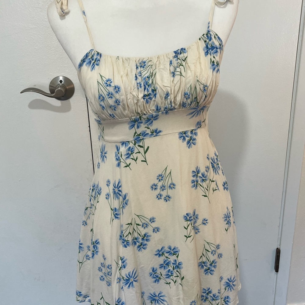 PacSun Blue Floral Dress